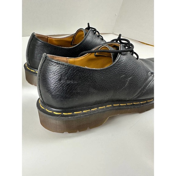 Dr. Martens Leather Round Toe Lace Up Oxford Dress Shoes Black 1A89 Men's Size 9 - Picture 10 of 12